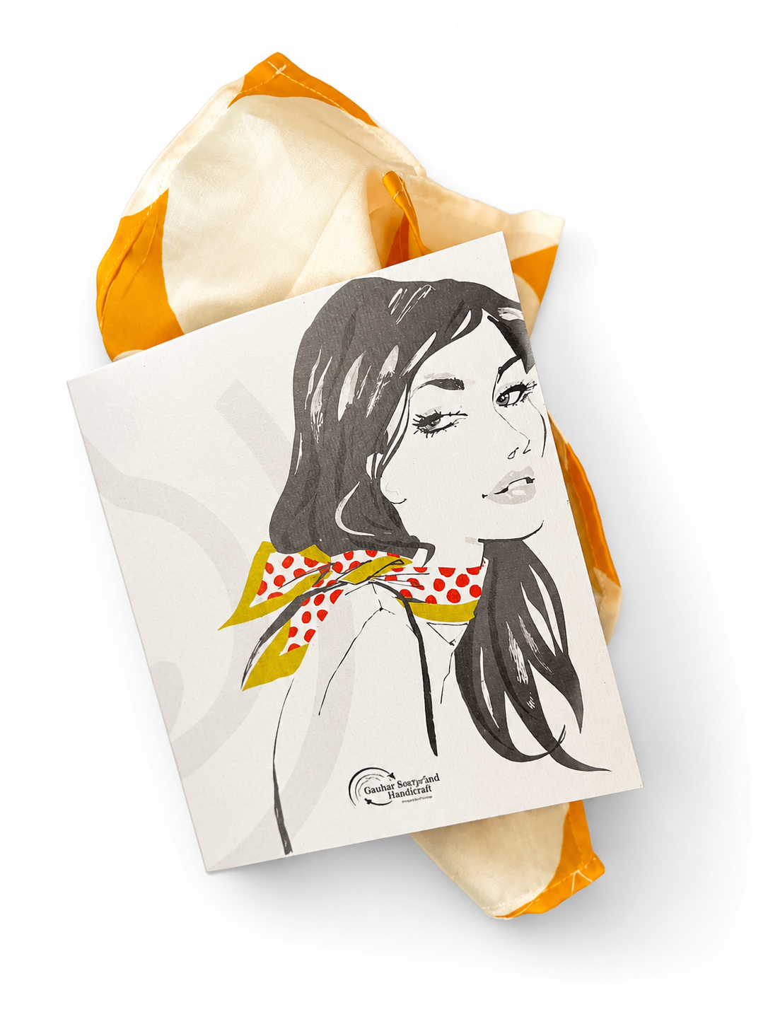 Garment pouch made from recycled cotton paper