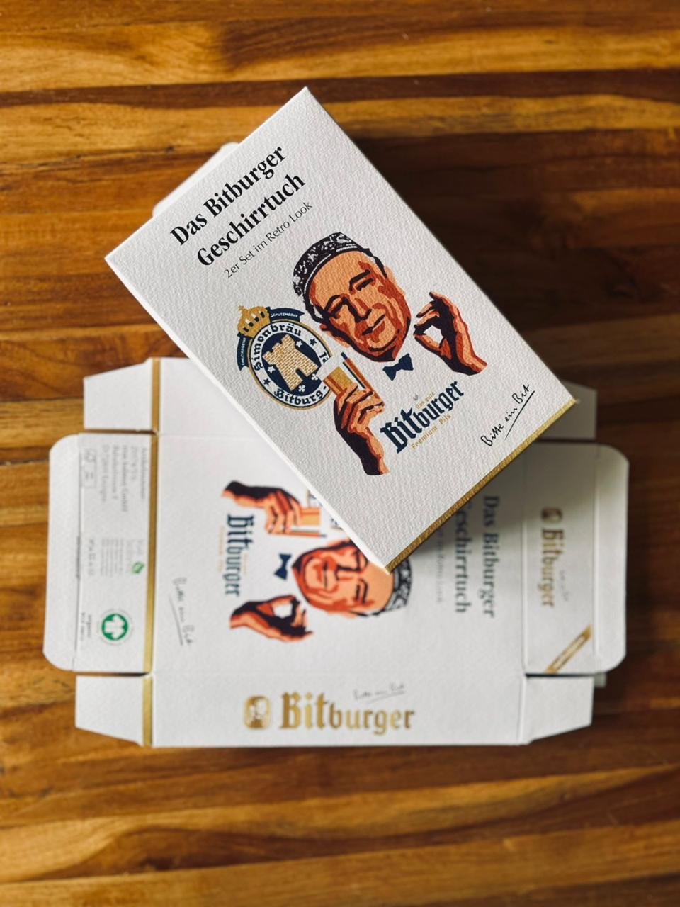 Full-colour printed cartons in recycled cotton board