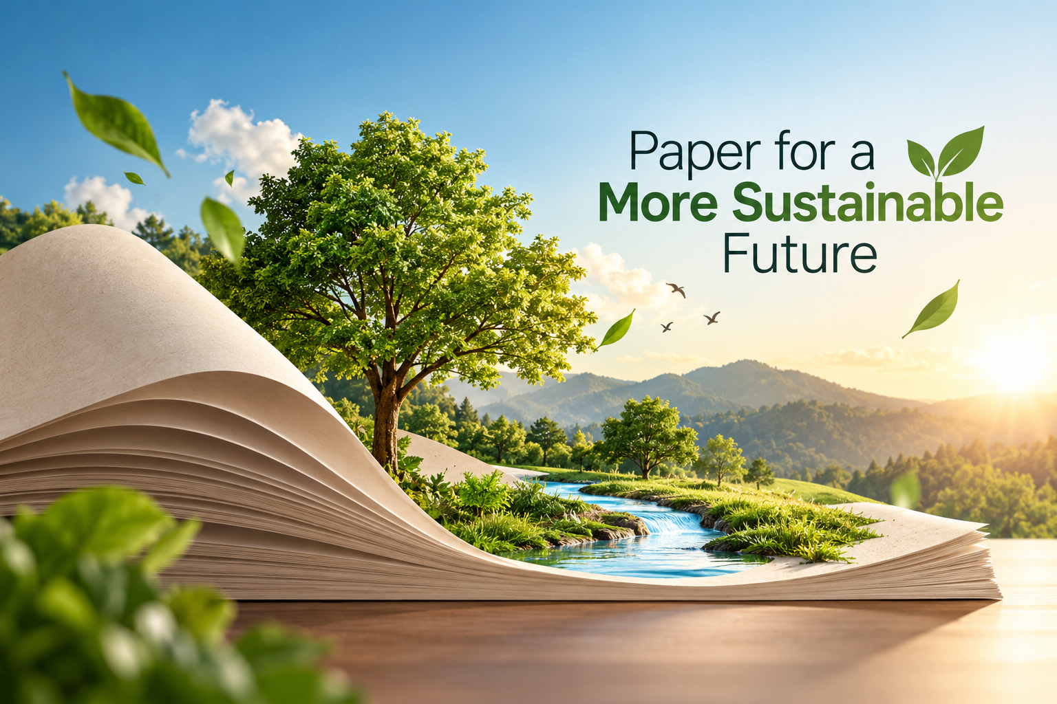 Paper materials and sustainable paper production