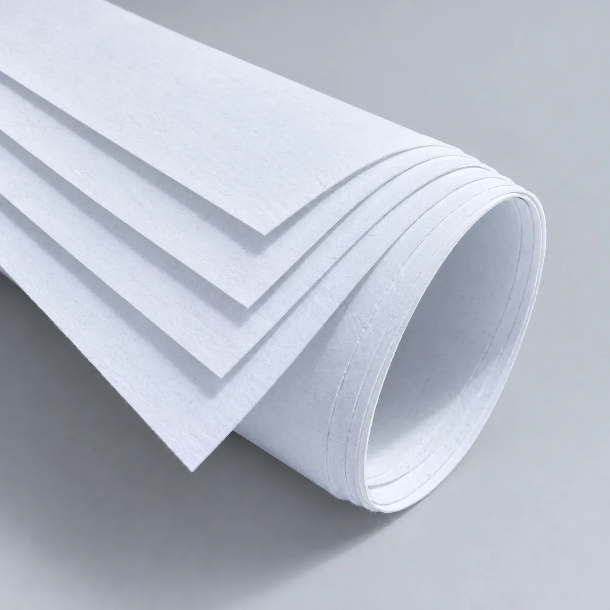 Recycled cotton paper sheets for sustainable packaging